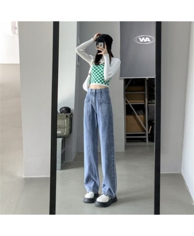 Women Jeans Wide Leg Pants Mom Femme Black Blue Jeans High Waist Woman Trousers 2022 Pantalones Spodnie Damskie $56.50 - Jeans