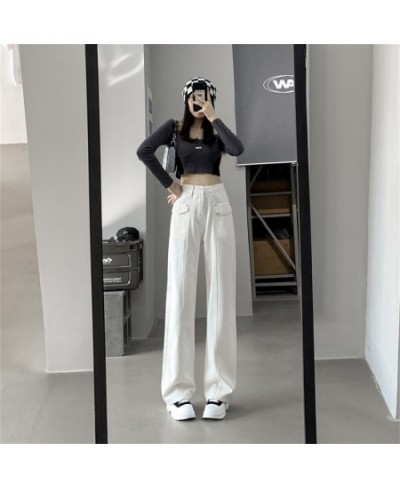 Women Jeans Wide Leg Pants Mom Femme Black Blue Jeans High Waist Woman Trousers 2022 Pantalones Spodnie Damskie $56.50 - Jeans