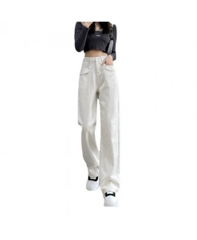 Women Jeans Wide Leg Pants Mom Femme Black Blue Jeans High Waist Woman Trousers 2022 Pantalones Spodnie Damskie $56.50 - Jeans