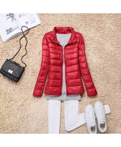 Spring Autumn Women Ultralight Thin Down Jacket White Duck Down Hooded Jackets Warm Winter Coat Parka Female Portable Outwear...