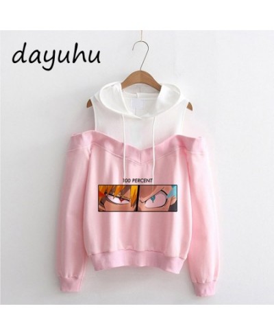 90s My Hero Academia Hoodies Kawaii Japanese Anime Hoodie Boku No Hero Academia Himiko Toga Off Shoulder Sweatshirt Y2k Manga...