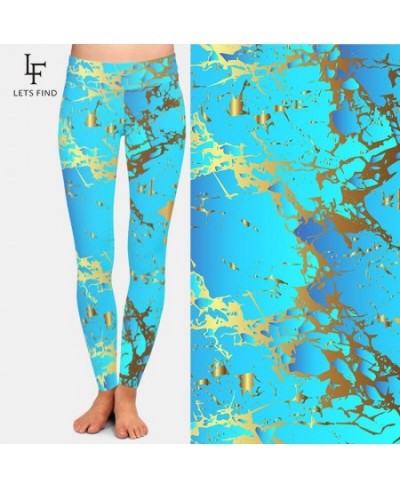 High Quality Women Fashion 2023 Legging High Waist Milk Silk Print Fitness Elastic Full Leggings $23.73 - Bottoms