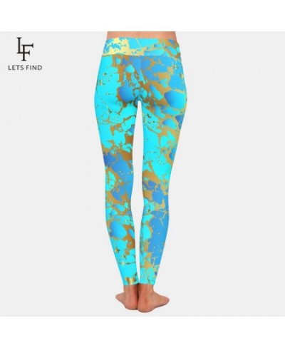 High Quality Women Fashion 2023 Legging High Waist Milk Silk Print Fitness Elastic Full Leggings $23.73 - Bottoms