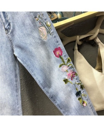 Jeans Women 2022 New Autumn Embroidered Jeans Fashion Loose High Waist Casual Female Harem Pants Lady Ankle-Length Jeans Pant...