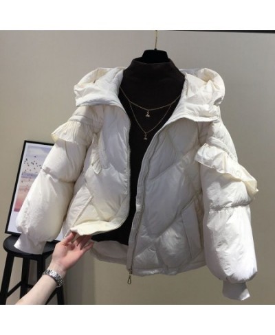 Winter Warm Outwear Zipper Jackets Solid Fashion Coat Women's Parkas With Hoody Thick Loose Casual Thickened Warm Clothes $94...