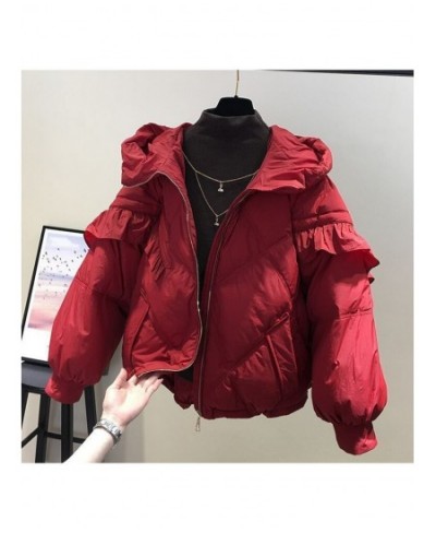 Winter Warm Outwear Zipper Jackets Solid Fashion Coat Women's Parkas With Hoody Thick Loose Casual Thickened Warm Clothes $94...