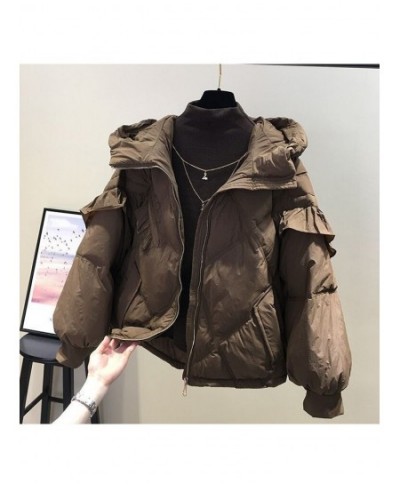 Winter Warm Outwear Zipper Jackets Solid Fashion Coat Women's Parkas With Hoody Thick Loose Casual Thickened Warm Clothes $94...