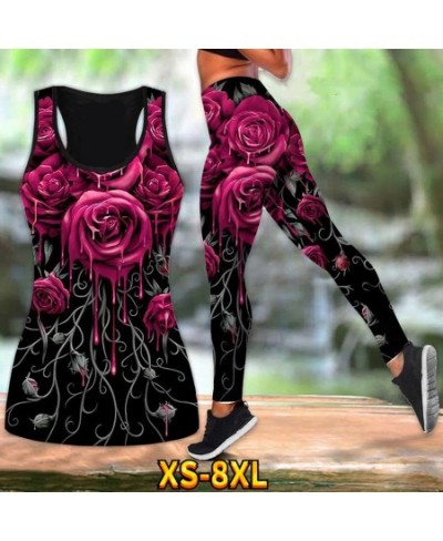 2023 Women's Yoga Set 2 Piece Print Clothing Suit Sport Activewear Stretchy / Leggings / Activewear Set High Waist Yoga Suit ...