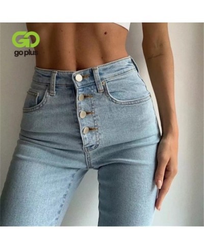 Skinny Jeans Woman High Waist Jeans Streetwear Black Blue Denim Pencil Pants Spijkerbroeken Dames Kleding Vrouwen C9879 $48.8...