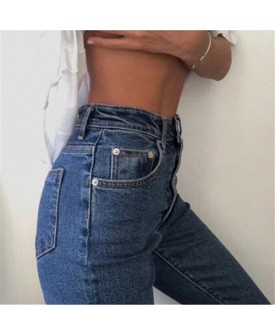 Skinny Jeans Woman High Waist Jeans Streetwear Black Blue Denim Pencil Pants Spijkerbroeken Dames Kleding Vrouwen C9879 $48.8...