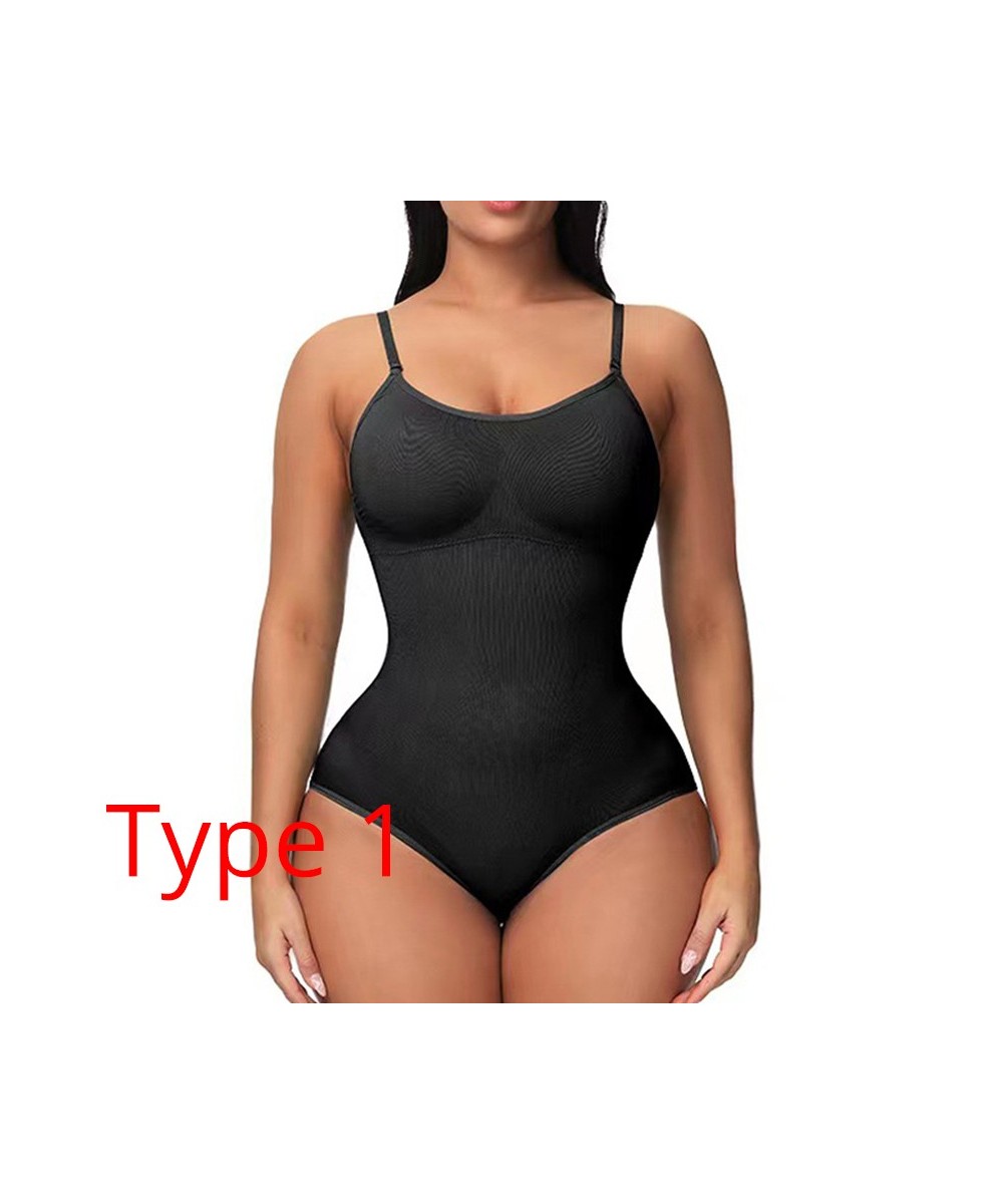 V Neck Spaghetti Strap Bodysuits Compression Body Suits Open Crotch Shapewear Slimming Body Shaper Smooth Out Bodysuit $20.78...