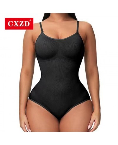 V Neck Spaghetti Strap Bodysuits Compression Body Suits Open Crotch Shapewear Slimming Body Shaper Smooth Out Bodysuit $20.78...