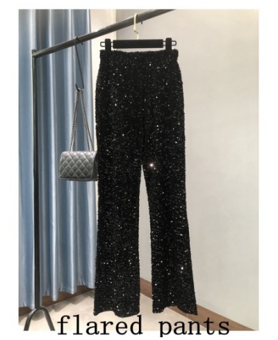 High Waisted Streetwear Loose Micro Flared Show Tall Waist Trousers of Silver Pants To Mop The Floor Female Pants $44.09 - Pa...