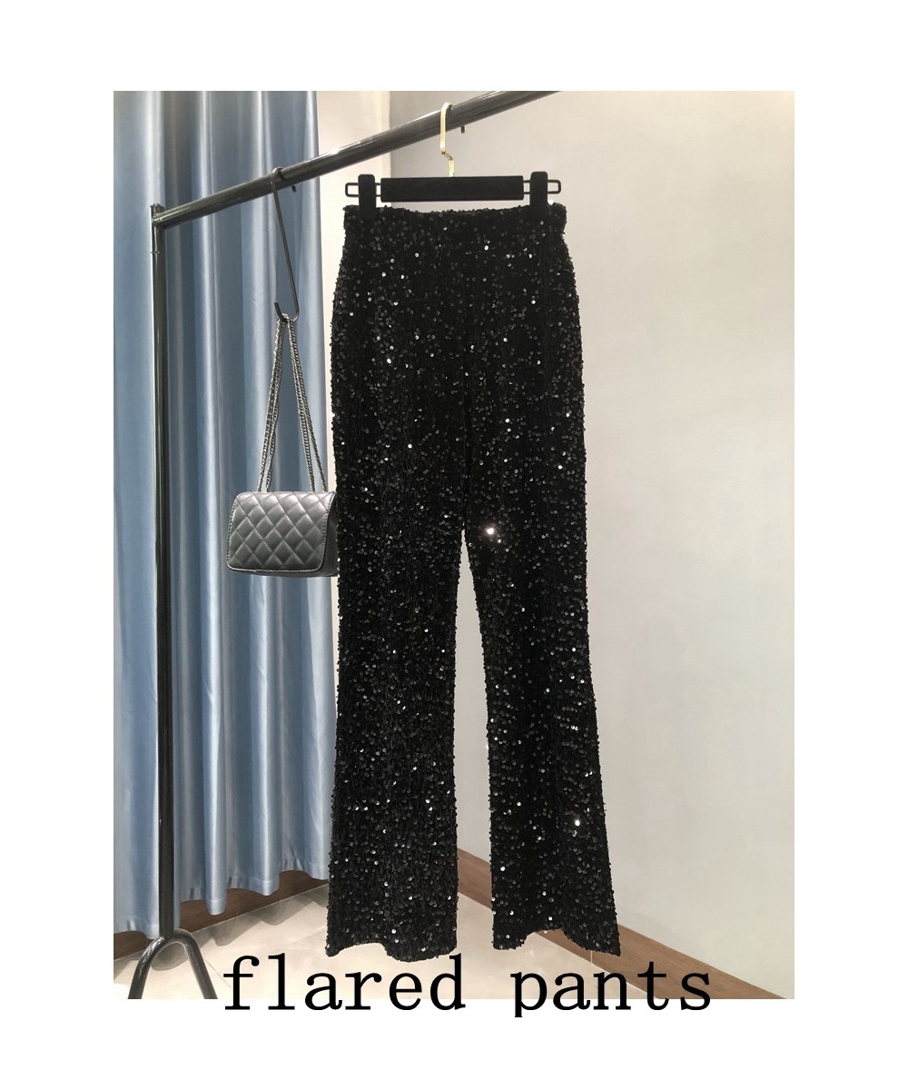 High Waisted Streetwear Loose Micro Flared Show Tall Waist Trousers of Silver Pants To Mop The Floor Female Pants $44.09 - Pa...