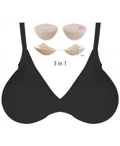 9CM Thickened and Extra Thick Bra Flat Chest Small Chest Artifact Adjustable Steamed Bread Cup Bra Girl's Underwear $35.40 - ...