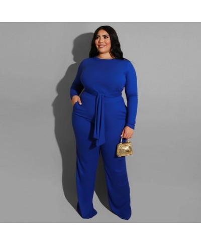 Plus Size Women's Suit Autumn New Clean Color Knitting Fashion Casual Two Piece Style Commuter Plus Size Two Piece Sets $66.1...