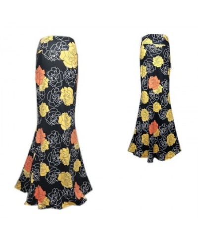 Fashion Women Summer New Long Skirt Flower Printing Charming Elastic High Waist Boho Saia Falda Female Maxi Skirt $37.51 - Sk...