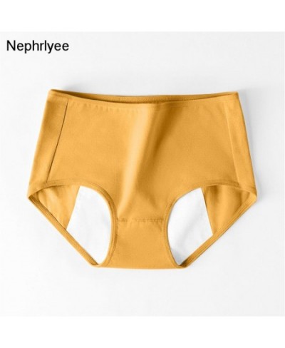 Period Leak Proof Menstrual Cotton Women's Underwear Physiological Panties Solid mid Waist Briefs Breathable Underpants $8.64...