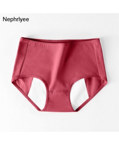 Period Leak Proof Menstrual Cotton Women's Underwear Physiological Panties Solid mid Waist Briefs Breathable Underpants $8.64...