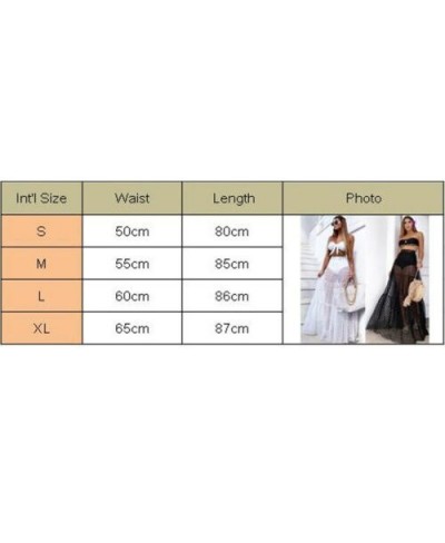 Women Sexy Long Skirt High Waist Dot Skirt Summer Transparent Long Skirt New Style Ladies Skirt $23.54 - Skirts