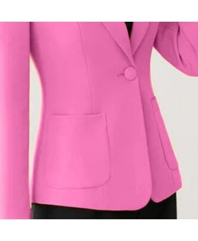 Autumn Solid Color Elegant Red Blazer Women Jacket England Style Slim Fit Long Sleeve Outerwear Notched Collar Single Button ...