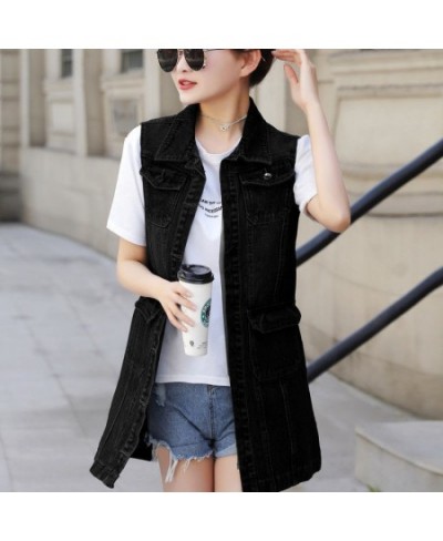 Women's Denim Vests 2022 Spring Summer Ripped Long Hole Jeans Waistcoat Femme Fahion Sleeveless Casual Jacket Outerwear S-6XL...