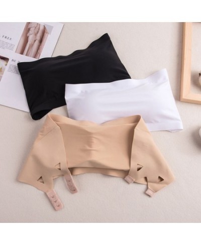 Seamless Tube Tops Women Strapless Padded Bra Bandeau Tube Top Women Intimates Soft Push Up Sexy Lingerie $12.93 - Underwear