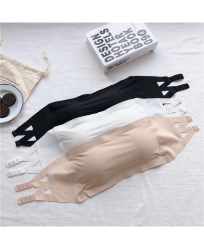 Seamless Tube Tops Women Strapless Padded Bra Bandeau Tube Top Women Intimates Soft Push Up Sexy Lingerie $12.93 - Underwear