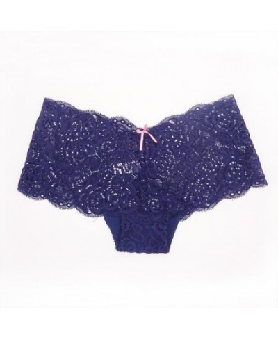 6 Pcs/Lot 2022 Ladies Underwear Women Boyshort Sexy Transparent Lace Panties M L XL XXL 9346 $22.97 - Underwear