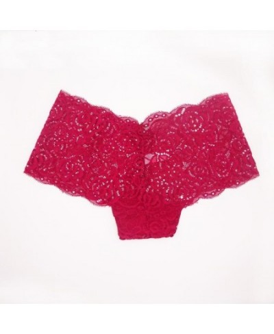 6 Pcs/Lot 2022 Ladies Underwear Women Boyshort Sexy Transparent Lace Panties M L XL XXL 9346 $22.97 - Underwear