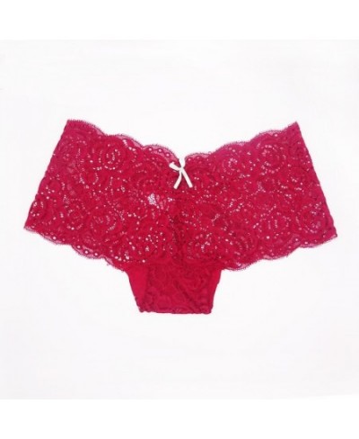 6 Pcs/Lot 2022 Ladies Underwear Women Boyshort Sexy Transparent Lace Panties M L XL XXL 9346 $22.97 - Underwear