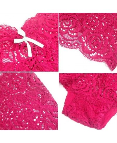 6 Pcs/Lot 2022 Ladies Underwear Women Boyshort Sexy Transparent Lace Panties M L XL XXL 9346 $22.97 - Underwear