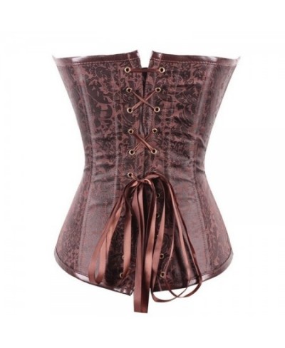 Corset Top Shoulder Strap Corselet Black Zipper Buckled Bustier Waist Trainer Vest Corset Overbust Women Steampunk $61.63 - U...