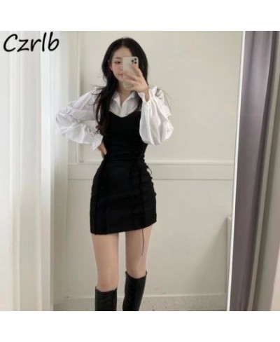 Dresses Women Lace-up Retro Cozy Female Leisure Elegant Chic Tender Autumn Tunic All-match Basic Vestidos Daily Long Sleeve $...