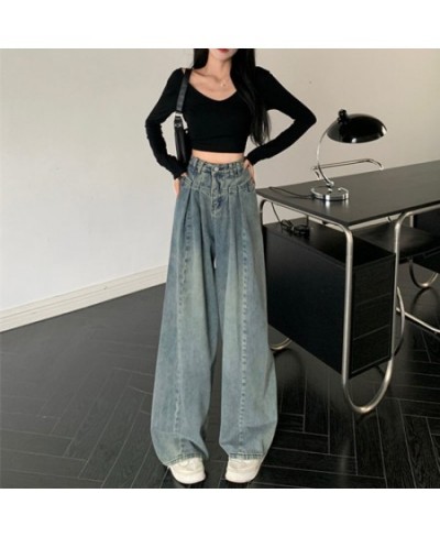 Vintage Clothes Blue Jeans Woman High Waist Denim Straight Leg Jeans Women 2022 Y2k Female Clothing Women's Pants Streetwear ...