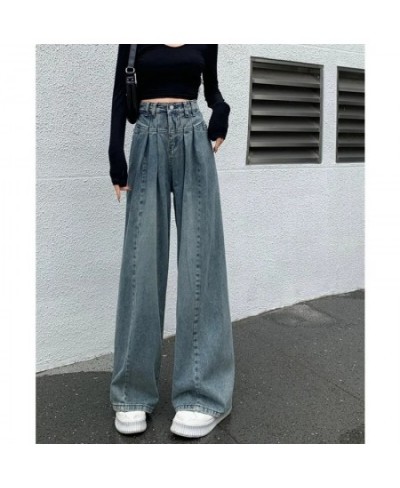 Vintage Clothes Blue Jeans Woman High Waist Denim Straight Leg Jeans Women 2022 Y2k Female Clothing Women's Pants Streetwear ...