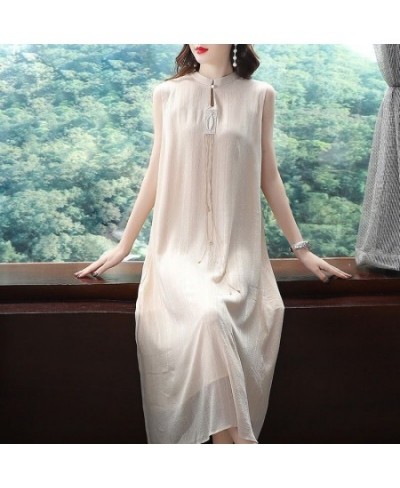 New Summer 2 Pcs Women Set Dress Improved Chinese Hanfu Long Sleeve Thin Cloth+ the sleveeless Elegent Loose Dress $39.50 - D...