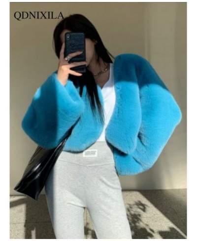 Winter Coat for Women 2022 Faux Fur Coat Short Thickened Fashion Fur Jacket Top Fur Coat Women Winter Jacke $60.71 - Jackets ...