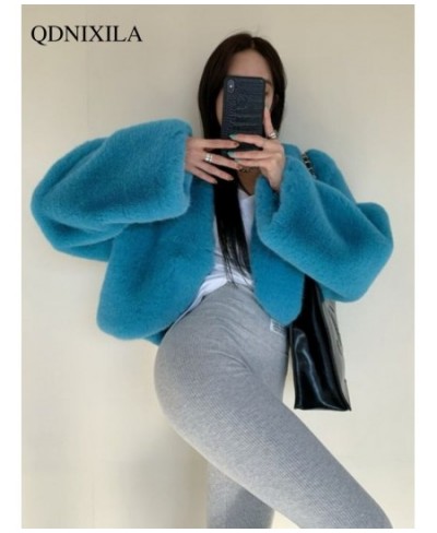 Winter Coat for Women 2022 Faux Fur Coat Short Thickened Fashion Fur Jacket Top Fur Coat Women Winter Jacke $60.71 - Jackets ...