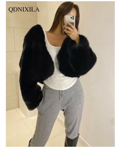 Winter Coat for Women 2022 Faux Fur Coat Short Thickened Fashion Fur Jacket Top Fur Coat Women Winter Jacke $60.71 - Jackets ...