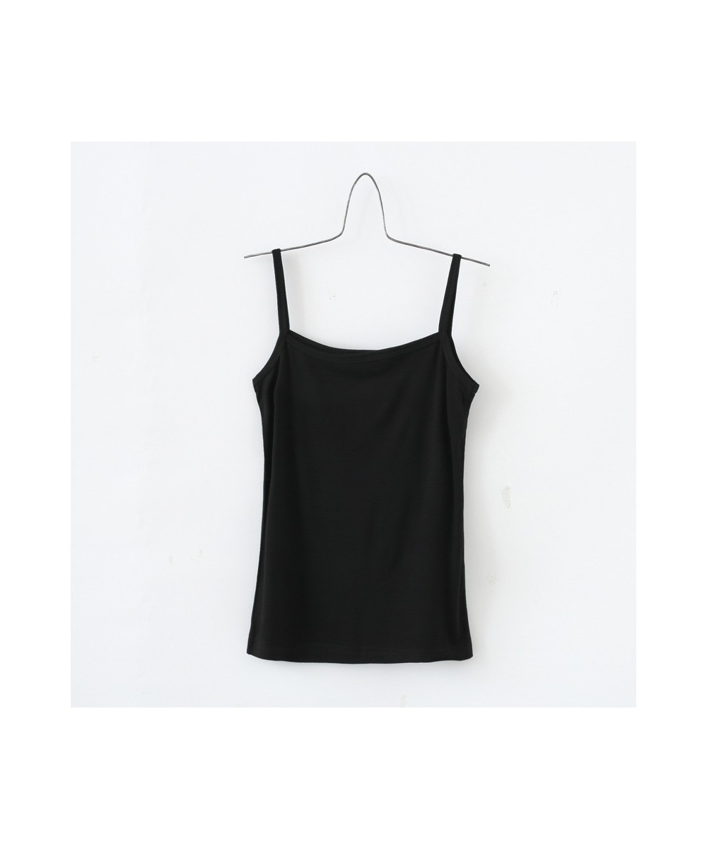 Summer Sexy Cotton Camisoles Women Crop Top Sleeveless Shirt Sexy Slim Lady Bralette Padded Tops Strap Skinny Vest Camisole $...