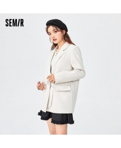 Suit Jacket Women Loose Design Sense Spring 2022 New Black Casual Suit Chic Small Trendy $83.68 - Suits & Sets