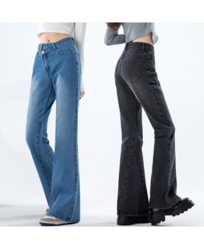 Korean Of Fashion Trend Women'S Micro Horn Pants New Style In Spring Autumn Thin Temperament Versatile Wide Leg Jeans Trouser...