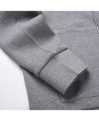 Hoodies Spring Autumn Luxury Brand Sweatshirts Classic Gray Waffle Cotton 4-Bar Stripe Korean Design Style Sport Jackets $97....