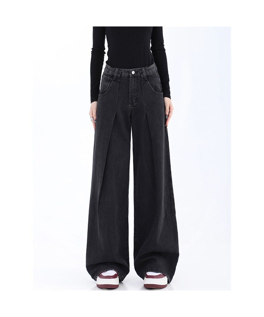 Oversize Jeans Women Baggy Solid Simple Daily Casual Vintage Korean Style Wide Leg High Waist Harajuku Chic Streetwear Popula...