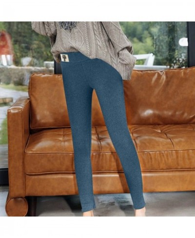 Black Thickening Velvet High Waist Warm Jeans For Women Winter Denim Pants Ladies Leggings Warm Pants Sexy Mujer Puta $30.82 ...