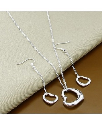 New Trendy 925 Sterling Silver Jewelry Sets Simple Fashion Insect Moon Round Ball Necklace Earrings Sets For Woman Gift $13.0...