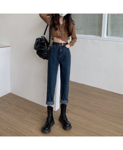 Spring/Autumn New High-waisted Harlan Jeans Female Slimming Straight Loose Casual Radish Pants Women Jeans $48.70 - Jeans