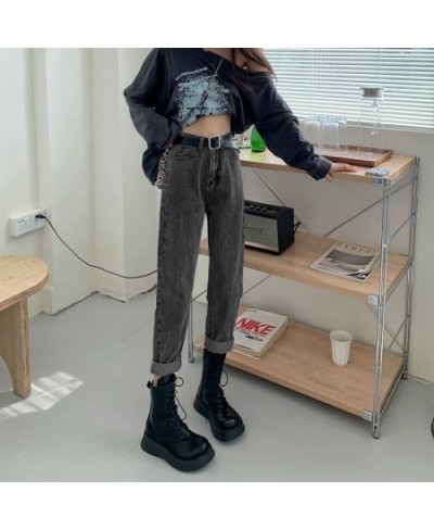 Spring/Autumn New High-waisted Harlan Jeans Female Slimming Straight Loose Casual Radish Pants Women Jeans $48.70 - Jeans