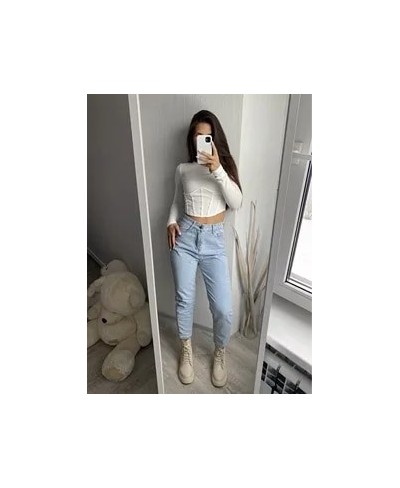 Spring/Autumn New High-waisted Harlan Jeans Female Slimming Straight Loose Casual Radish Pants Women Jeans $48.70 - Jeans